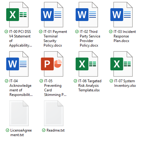 PCI V4 Policy Templates
