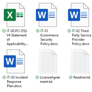 PCI V4 Policy Templates for SAQ A